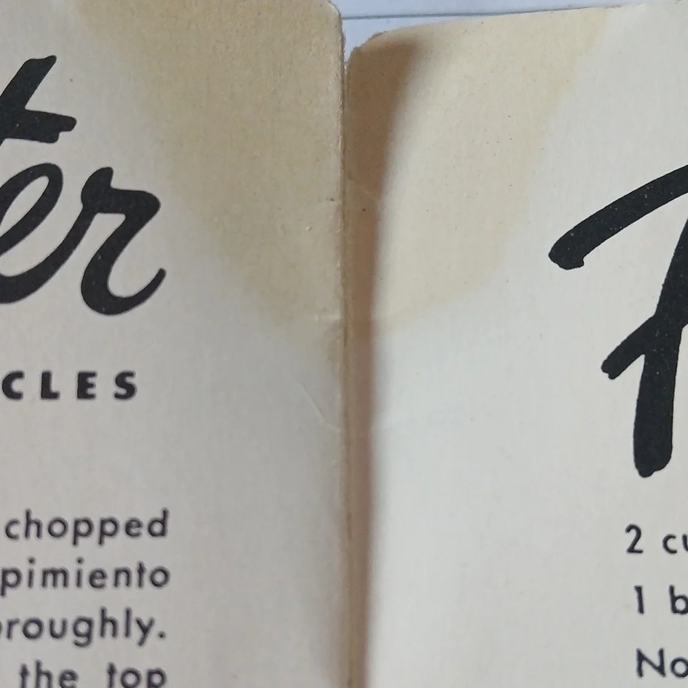 Vintage 1955 Pamphlet Instructions for using your Miracle Food Cutter Cone Model
